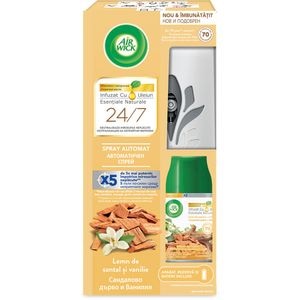Odorizant de camera automat AIR WICK Fresh, Lemn de Santal & Vanilie, 250 ml