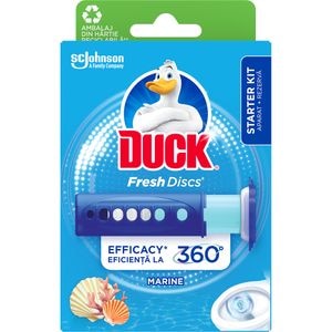 Odorizant toaleta DUCK Fresh Discs Marine, 6 discuri