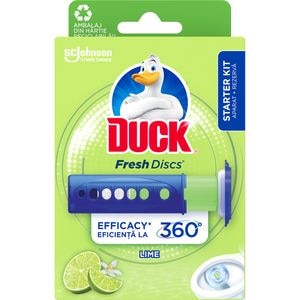 Odorizant toaleta DUCK Fresh Discs Lime, 6 discuri