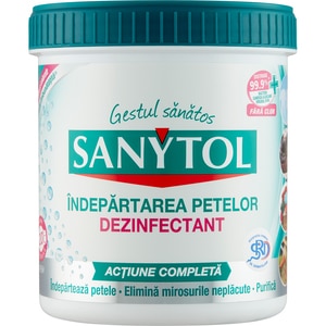 Dezinfectant pudra antipete SANYTOL, Rufe colorate si albe, 450g