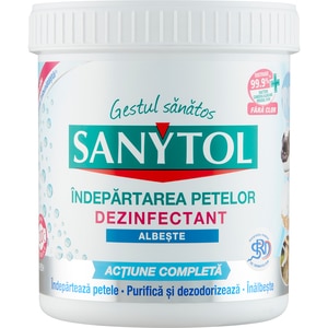 Dezinfectant pudra pentru rufe albe SANYTOL, 450g