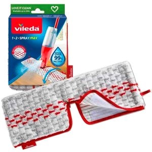 Rezerva mop VILEDA 46608 1-2 Spray Max, alb-rosu