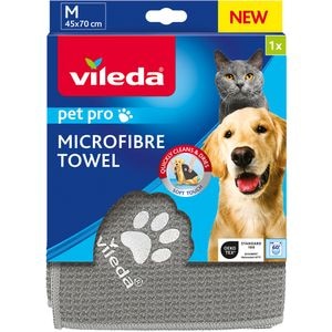Prosop microfibra VILEDA Pet Pro M, 45 x 70 cm, gri