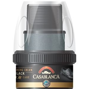 Crema solida pentru pantofi CASABLANCA Shine & Care, negru, 50 ml