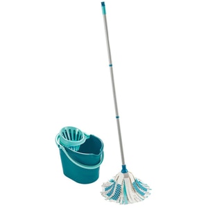 Set galeata cu storcator + mop + maner LEIFHEIT Power, turcoaz