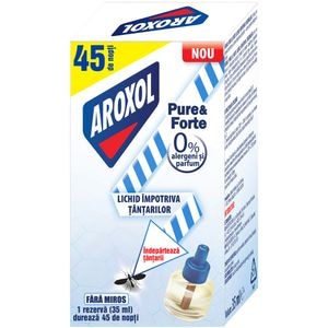 Rezerva lichida impotriva tantarilor AROXOL Pure & Forte, 45 nopti