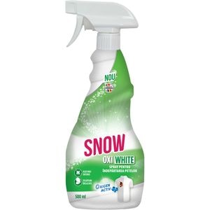 Spray pentru indepartarea petelor SNOW Oxi White, 500 ml