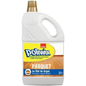 Detergent pentru pardoseli din lemn SANO Poliwix Parquet cu ulei de argan, 2l