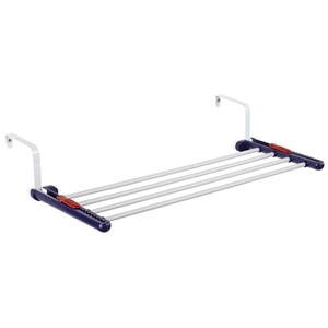 Uscator rufe LEIFHEIT Quartett 20, cu suport calorifer, gri-albastru