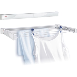 Uscator rufe LEIFHEIT Telegant 72, cu suport perete, alb