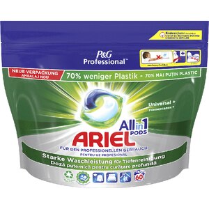 Detergent capsule ARIEL Professional PODS Universal+, 60 spalari
