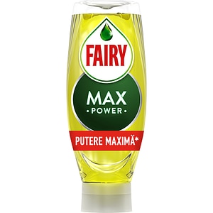 Detergent de vase FAIRY MaxPower Lemon, 545 ml
