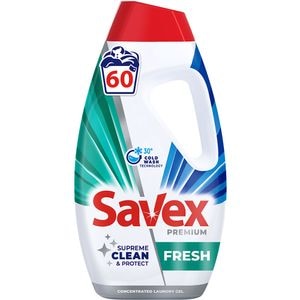Detergent lichid SAVEX Premium Fresh, 2.7 l, 60 spalari
