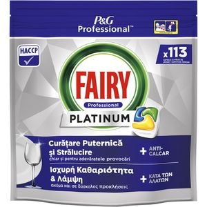 Detergent pentru masina de spalat vase FAIRY Professional Platinum, 113 capsule