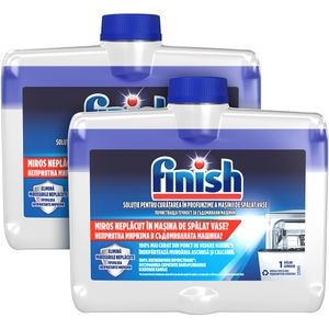 Solutie de curatare masina spalat vase FINISH, 2 x 250ml