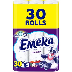Hartie igienica EMEKA Paradise, 3 straturi, 30 role
