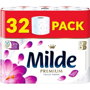 Hartie igienica MILDE Relax Purple, 3 straturi, 32 role