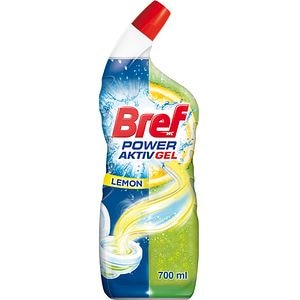 Solutie curatare toaleta BREF PowerAktiv Gel Lemon, 700 ml