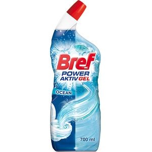 Solutie curatare toaleta BREF PowerAktiv Gel Ocean, 700 ml