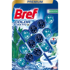 Odorizant toaleta BREF Color Water Euchalypt, 3 x 50g