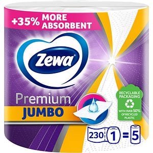 Prosoape de hartie Zewa Jumbo, 3 straturi, 1 rola, 230 foi