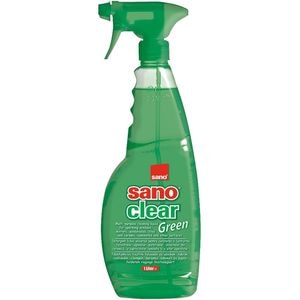 Solutie de curatat geamuri SANO Clear Green, 1 l
