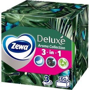 Servetele faciale ZEWA Aroma Collection, 3 straturi, 60 buc