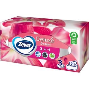 Servetele faciale ZEWA Deluxe Design, 3 straturi, 90 buc