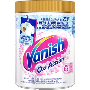 Pudra pentru indepartarea petelor VANISH Oxi Action, haine albe, 960g