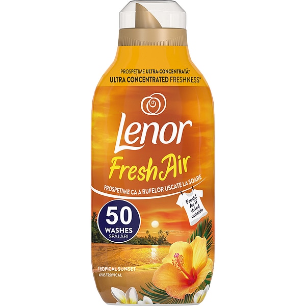 Balsam de rufe LENOR Fresh Air, Tropical Sunset, 700 ml, 50 spalari