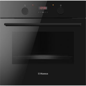 Cuptor incorporabil HANSA BOES68401, Electric, Autocuratare Steam Cleaning, 65 litri, Clasa A, negru