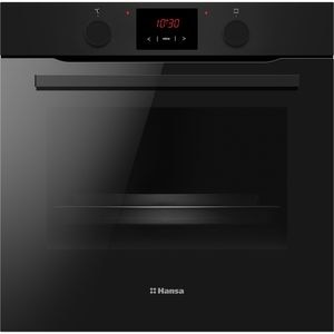 Cuptor incorporabil HANSA BOES68431, Electric, Autocuratare Steam Cleaning, 77 litri, Clasa A, negru