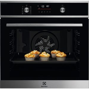 Cuptor incorporabil ELECTROLUX EOD6P77WX, Electric, Gatire cu abur, Autocuratare pirolitica, 72 l, Clasa A+, negru-inox