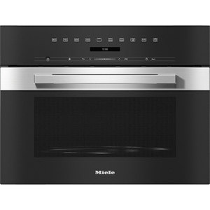 Cuptor cu microunde incorporabil MIELE M 7244 TC, 46l, 900W, negru-inox