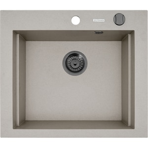 Chiuveta bucatarie PYRAMIS Altexia Square 57, 1 cuva, compozit granit, bej