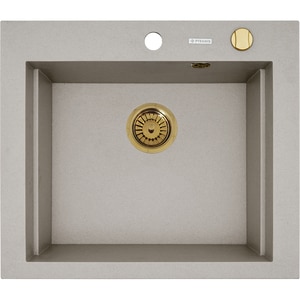 Chiuveta bucatarie PYRAMIS Altexia Square 57, 1 cuva, compozit granit, bej