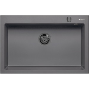 Chiuveta bucatarie PYRAMIS Altexia Square 76, 1 cuva, compozit granit, gri