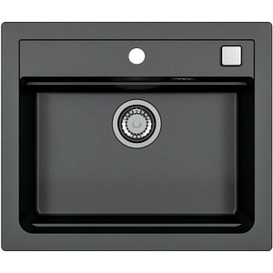 Chiuveta bucatarie ALVEUS Atrox 30 G91, 1 cuva, compozit granit, negru