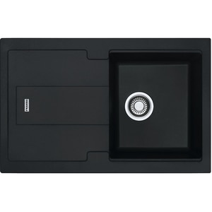 Chiuveta bucatarie FRANKE Fragranite BLG 611, 1 cuva, picurator reversibil, compozit granit, negru