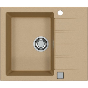 Chiuveta bucatarie ALVEUS Cadit 10 G55, 1 cuva, picurator reversibil, compozit granit, bej