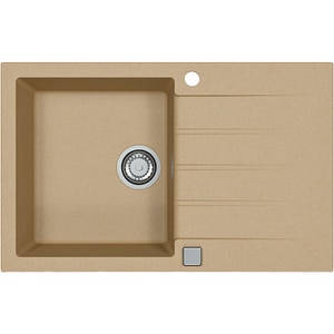 Chiuveta bucatarie ALVEUS Cadit 20 G55, 1 cuva, picurator reversibil, compozit granit, bej
