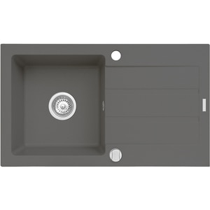 Chiuveta bucatarie PYRAMIS Altexia Celebration 76, 1 cuva, picurator reversibil, compozit granit, gri