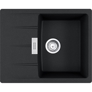 Chiuveta bucatarie FRANKE Centro CNG 611-62, 1 cuva, picurator reversibil, granit, negru lucios