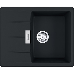 Chiuveta bucatarie FRANKE Centro CNG 611-62, 1 cuva, picurator reversibil, granit, negru mat