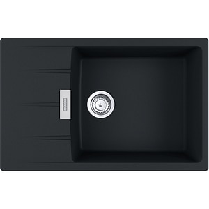 Chiuveta bucatarie FRANKE Centro CNG 611-78, 1 cuva, picurator reversibil, granit, negru mat
