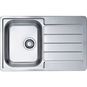 Chiuveta bucatarie ALVEUS Line 80 Leinen, cuva stanga, inox, sifon inclus