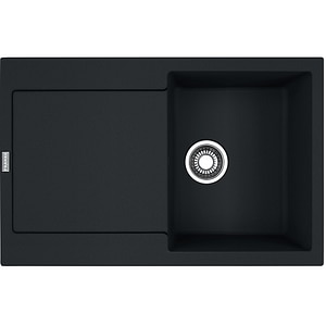 Chiuveta bucatarie FRANKE Maris MRG 611-78, 1 cuva, picurator reversibil, granit, negru mat