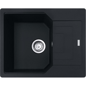 Chiuveta bucatarie FRANKE Urban UBG 611-62, 1 cuva, picurator reversibil, granit, negru mat