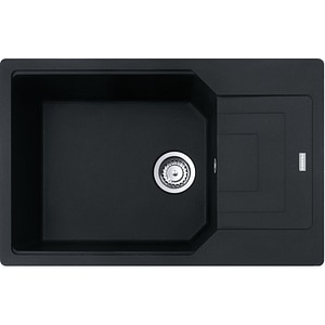Chiuveta bucatarie FRANKE Urban UBG 611-78L, 1 cuva, picurator reversibil, granit, negru mat