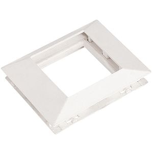 Rama si suport canal cablu VISION, plastic, 45 x 45mm, 1 modul, alb
